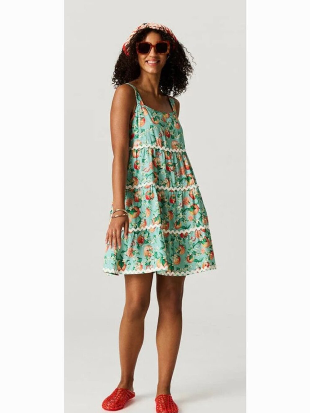 Posh Peanut NWT Bamboo Challis Dress Arancia (Citrus) Size Medium